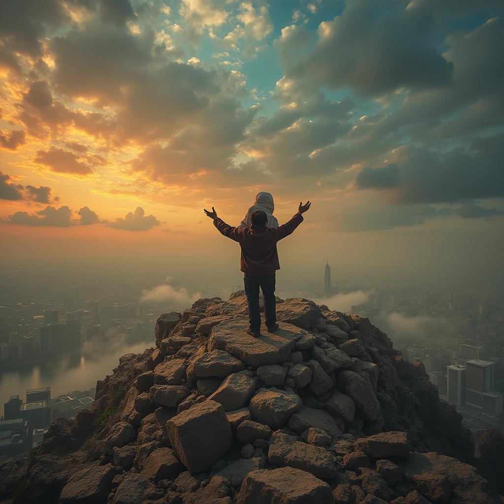 Un pastor predicando en el fin del mundo