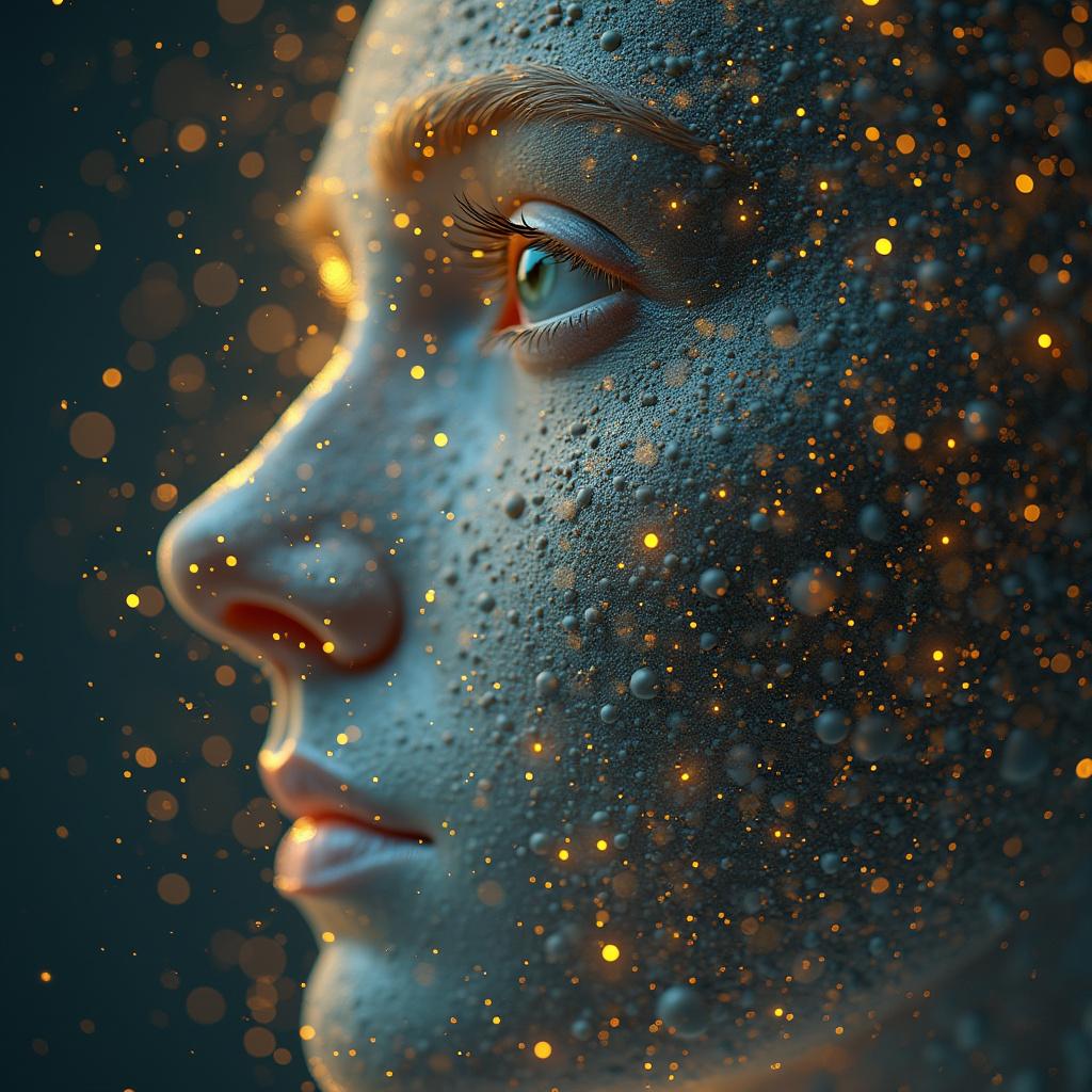 Un humano predicando imagen con realizmo