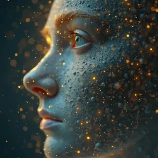 Un humano predicando imagen con realizmo